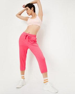 straight fit flat-front capris