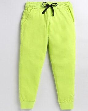 straight fit flat-front jogger pants