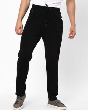 straight fit flat-front pants