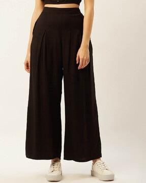 straight fit palazzos pants