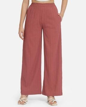 straight fit palazzos with insert pocket