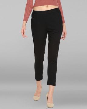 straight fit pants with insert pockets