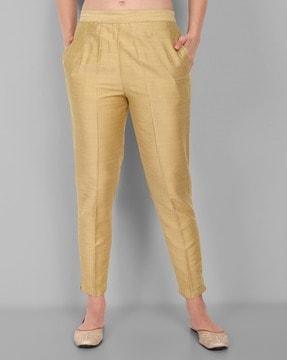 straight fit pants with insert pockets