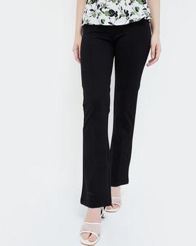 straight fit pants with insert pockets