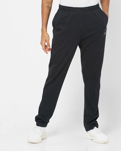 straight fit track pants with insert pockets