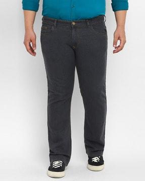 straight jeans with insert pocket