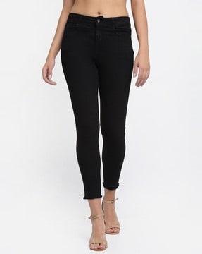 straight jeans with insert pockets