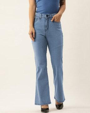 straight jeans with insert pockets