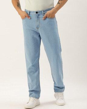 straight jeans with insert pockets