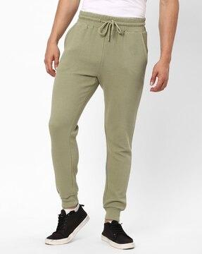 straight jogger pants with drawstrings