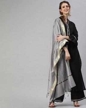 straight kurta set with dupatta