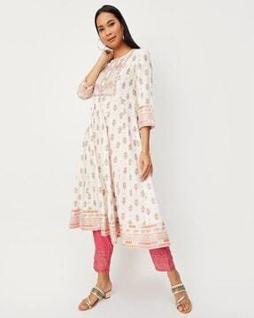 straight kurta with full sleeves