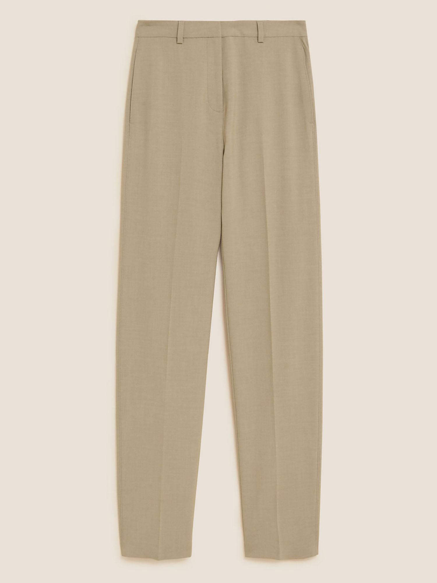 straight leg trouser with stretch