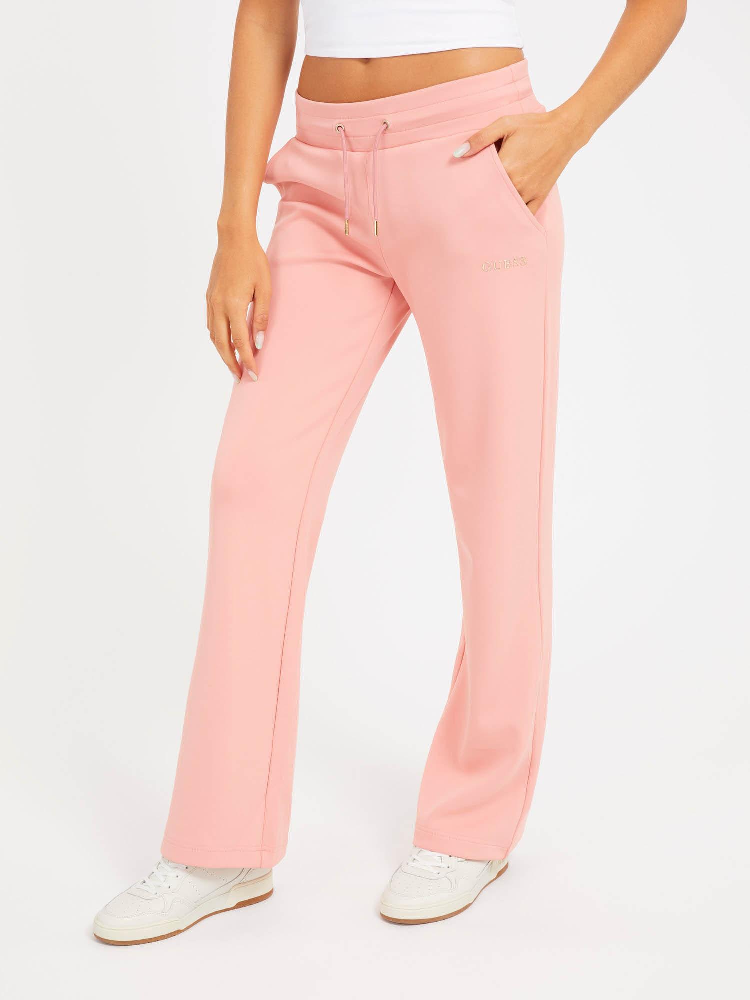 straight pink track pant