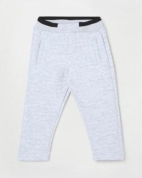 straight track pants with contrast stripe