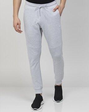 straight track pants with drawstring