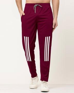 straight track pants with drawstring