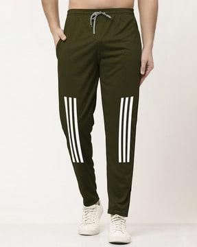 straight track pants with drawstring