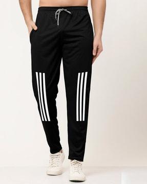 straight track pants with drawstrings