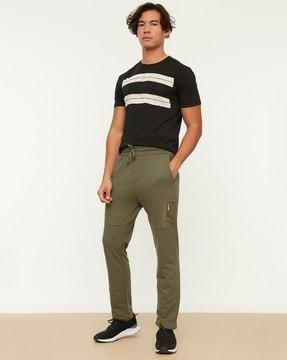 straight track pants with insert pockets