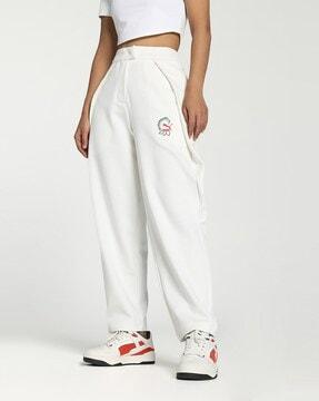 straight track pants with insert pockets