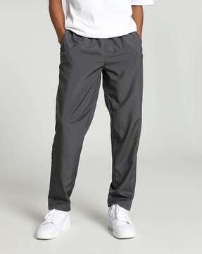 straight track pants with insert pockets