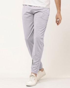 straight track pants with slip pockets