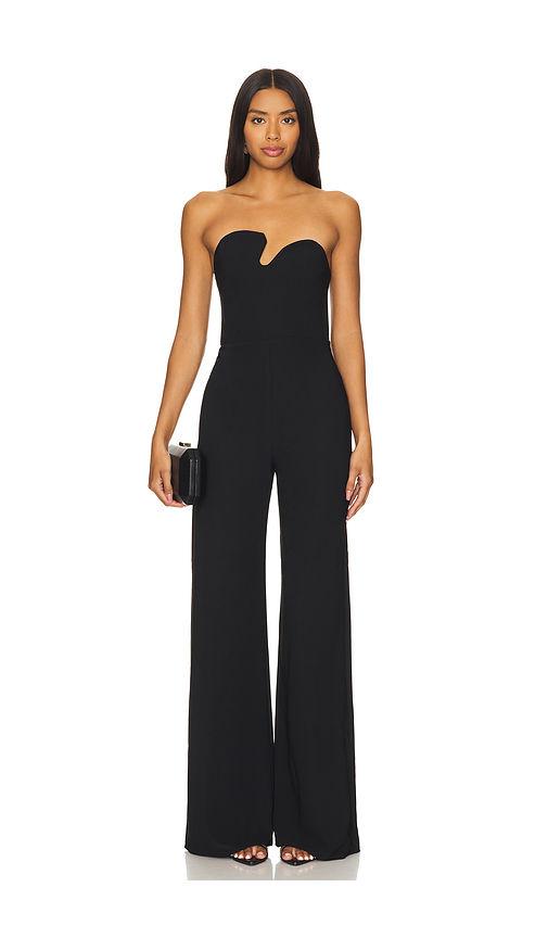 strapless puzzle jumpsuit