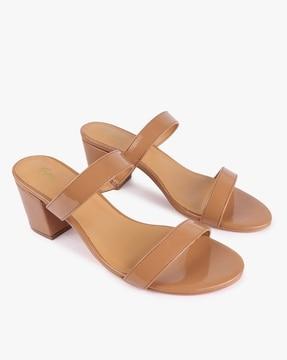 strappy chunky-heeled sandals