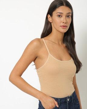 strappy cotton camisole