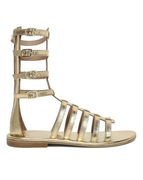 strappy gladiators with buckle fastening
