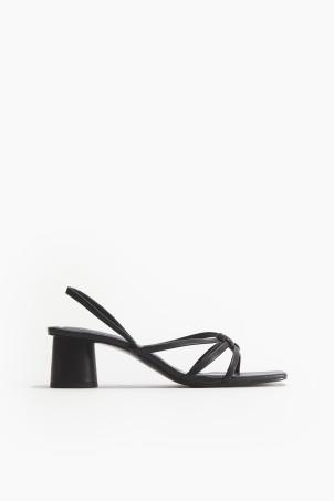 strappy heeled sandals