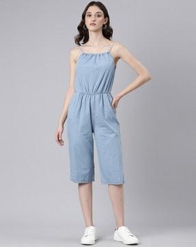 strappy playsuit with insert pockets