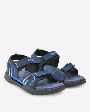 strappy sandals with velcro closure