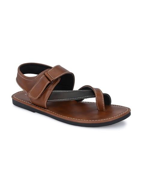 strappy sandals with velcro closure