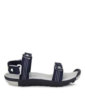 strappy sandals with velcro fastening