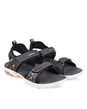 strappy sandals with velcro fastening