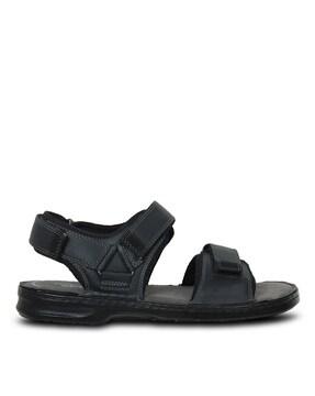 strappy sandals with velcro fastening