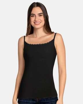 strappy scoop-neck camisole