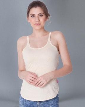 strappy scoop-neck camisole