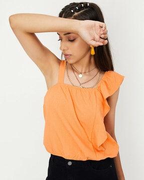 strappy sleeves cami top