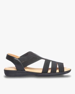 strappy sling-back sandals