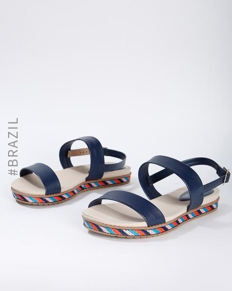 strappy slingback flat sandals