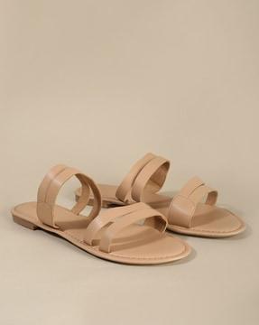 strappy slip-on sandals