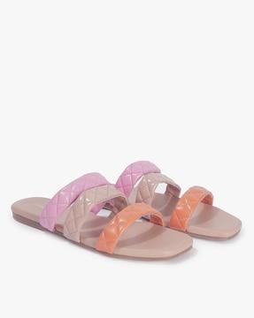strappy slip-on sandals