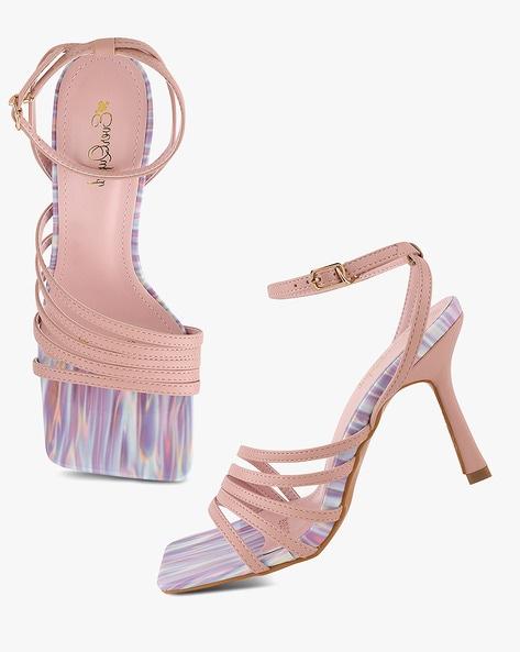 strappy stiletto heeled sandals