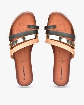 strappy toe-ring flat sandals