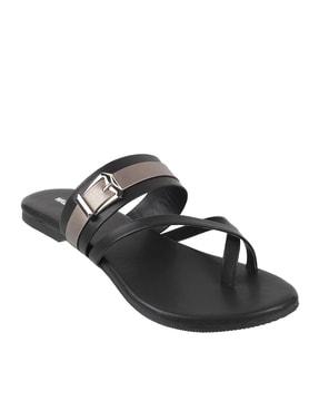 strappy toe-ring sandals