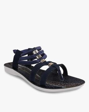 strappy toe-ring sandals