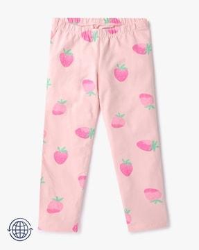 strawberry print skinny fit leggings